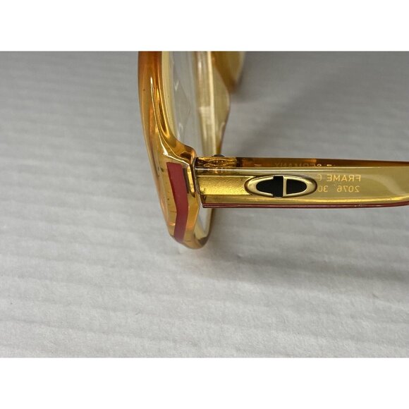 CHRISTIAN DIOR 2076 30 Gold/Brown Round Eyeglasses 53/17 Frames Only - Picture 6 of 11